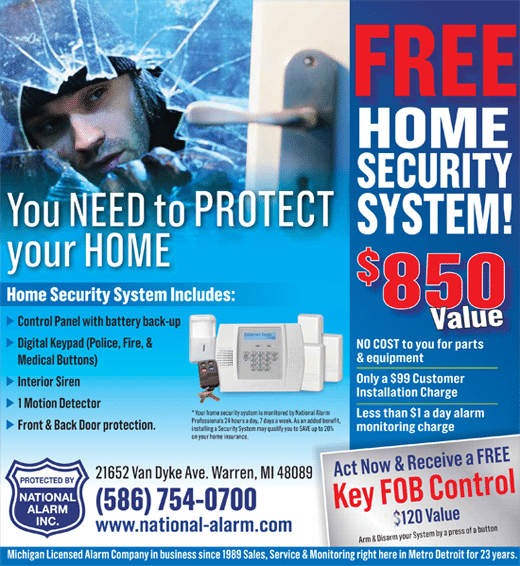 Home Security System Service Detroit Michigan