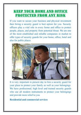 Secure Your Home with Trusted Security Service Providers
